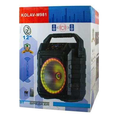 Портативная колонка 12 дюймов аккумуляторная модель KOLAV-M981